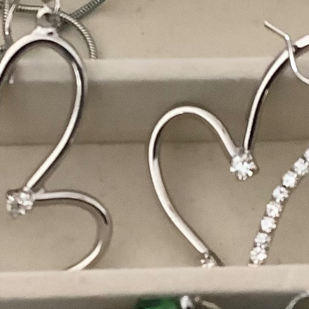 Silver Heart Earrings